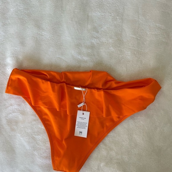 Milly Orange Ruffle Swim Bottom - Picture 8 of 8